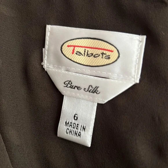 Talbots silk dress size 6 - Picture 2 of 5